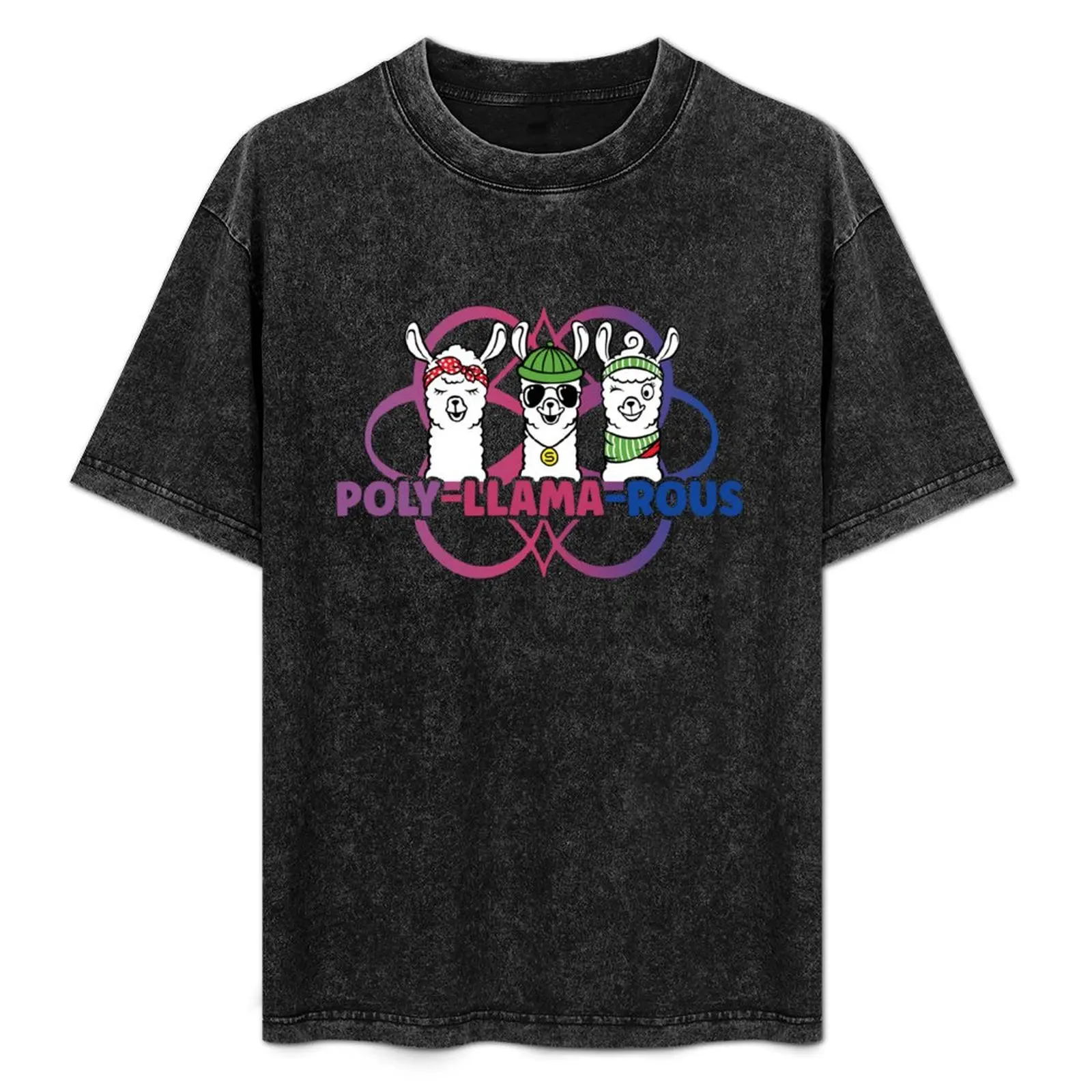 Poly-Llama-Rous Funny Polyamory For Polyamorous Throuple T-Shirt Vintage Print Crew Neck Tee
Poly-Llama-Rous Funny Polyamory For Polyamorous Throuple T-Shirt Vintage Print Crew Neck Tee
