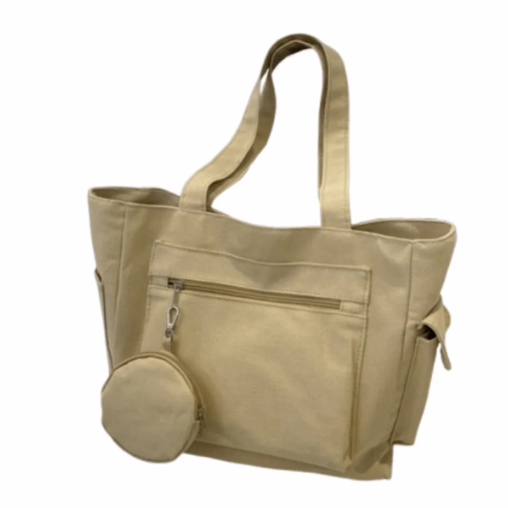 Solid Color Women's Shoulder Bag Simple Lightweight Student Tote Bag Large Capacity Portable Shopping Handbag Spring Summer
Solid Color Women's Shoulder Bag Simple Lightweight Student Tote Bag Large Capacity Portable Shopping Handbag Spring Summer