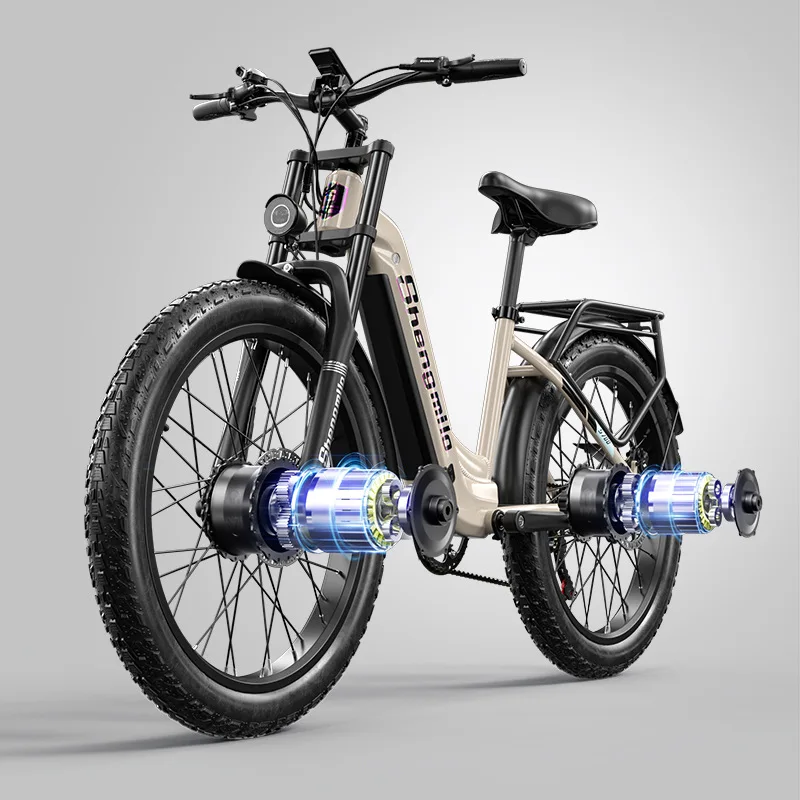 Cross-Border Custom 26-Inch Brushless Dual-Motor Electric Bicycle 48V Lithium-Battery Adult Off-Road Pedal-Assist
Cross-Border Custom 26-Inch Brushless Dual-Motor Electric Bicycle 48V Lithium-Battery Adult Off-Road Pedal-Assist