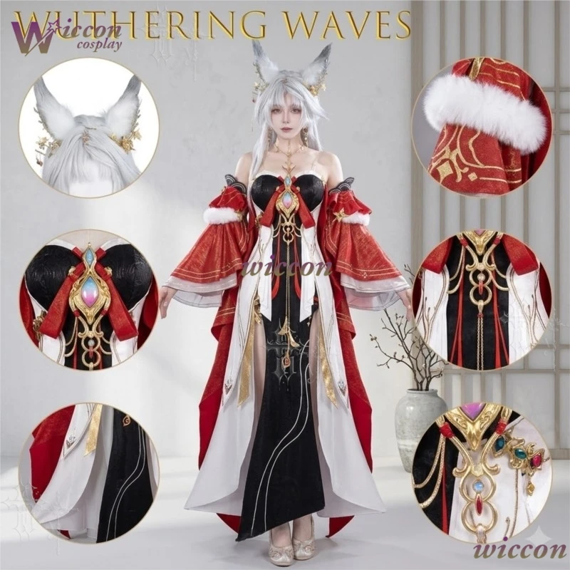 Wuthering Waves Seele Leaks Dream State Lord Flowing Silver Blue Gradient Robe With Fox Fur Trim Fantasy Cosplay Costume Stage
Wuthering Waves Seele Leaks Dream State Lord Flowing Silver Blue Gradient Robe With Fox Fur Trim Fantasy Cosplay Costume Stage