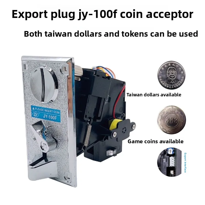JY-100F Coin Changer for Arcade Games Taiwan TWD Compatible Export Type Plug
JY-100F Coin Changer for Arcade Games Taiwan TWD Compatible Export Type Plug