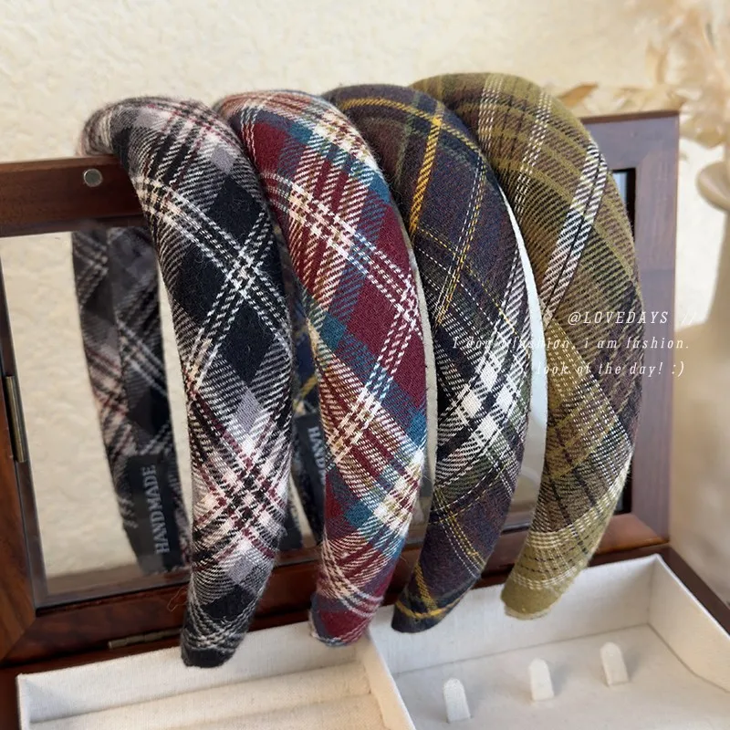 Headband Plaid Preppy Wide Volume Boosting Multifunctional for Face Washing and Styling Women Soft Durable Headwear
Headband Plaid Preppy Wide Volume Boosting Multifunctional for Face Washing and Styling Women Soft Durable Headwear
