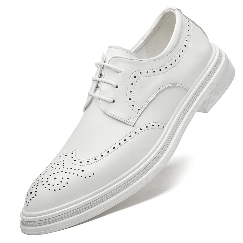 White Leather Shoes Men Classic Formal Oxford Leather Shoes For Men High Quality Wedding Casual Business Dress Brogues Shoes Man
White Leather Shoes Men Classic Formal Oxford Leather Shoes For Men High Quality Wedding Casual Business Dress Brogues Shoes Man