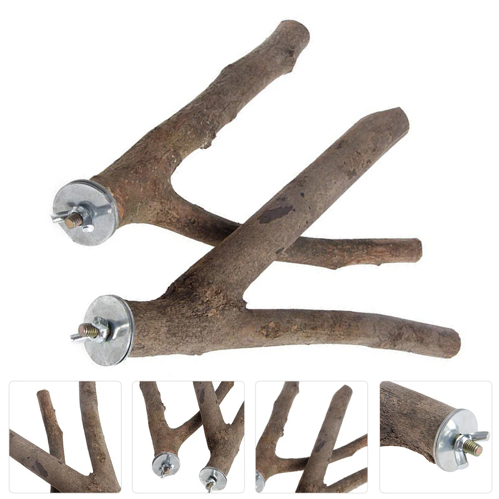 2pcs Parrot Perch Toys Bird Stand Accessories Wood Fork Safe Chewing Gnawing Beak Shaped Cage Rest Pet Supplies
2pcs Parrot Perch Toys Bird Stand Accessories Wood Fork Safe Chewing Gnawing Beak Shaped Cage Rest Pet Supplies