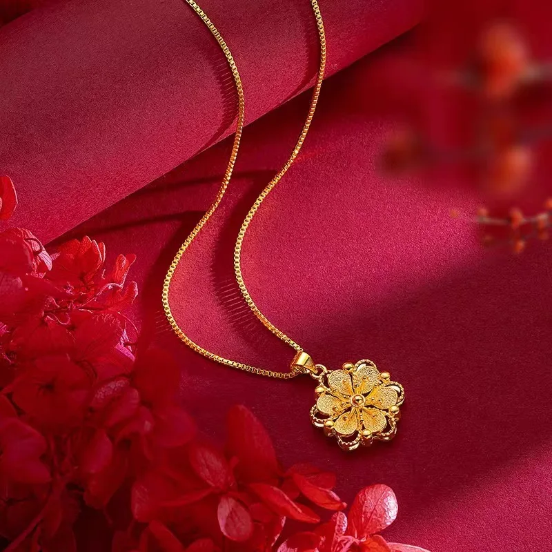 Boutique AU999 gold necklace for women, fashionable simple collarbone chain temperament goddess 24K gold jewelry for girlfriend
Boutique AU999 gold necklace for women, fashionable simple collarbone chain temperament goddess 24K gold jewelry for girlfriend