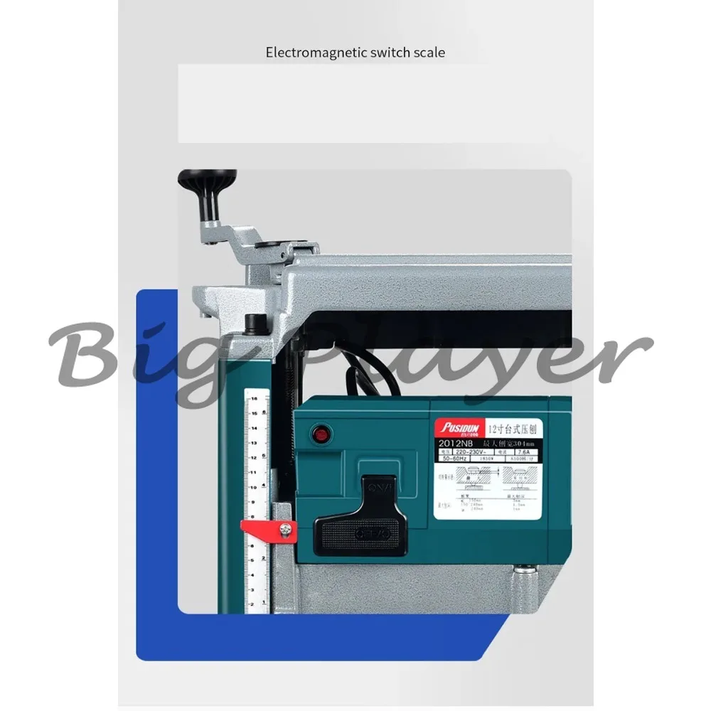 12inch Woodworking Multi-function Planer Power Tools Household Single-sided High-power Desktop Pla
12inch Woodworking Multi-function Planer Power Tools Household Single-sided High-power Desktop Pla