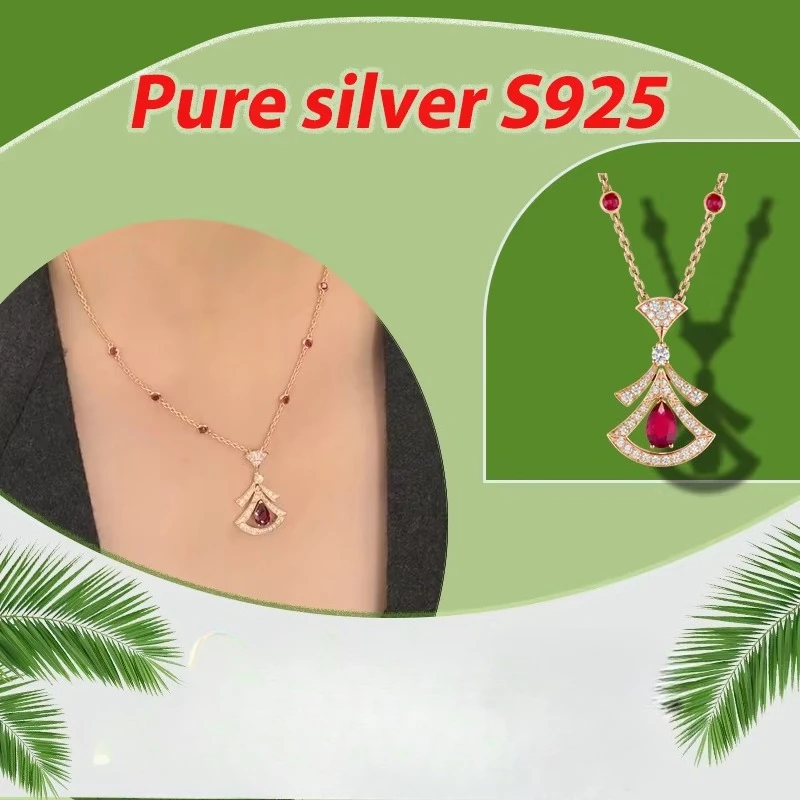 Advanced design with diamond studded temperament necklace, pure silver S925 fashionable charm necklace, Diva's Dream series
Advanced design with diamond studded temperament necklace, pure silver S925 fashionable charm necklace, Diva's Dream series