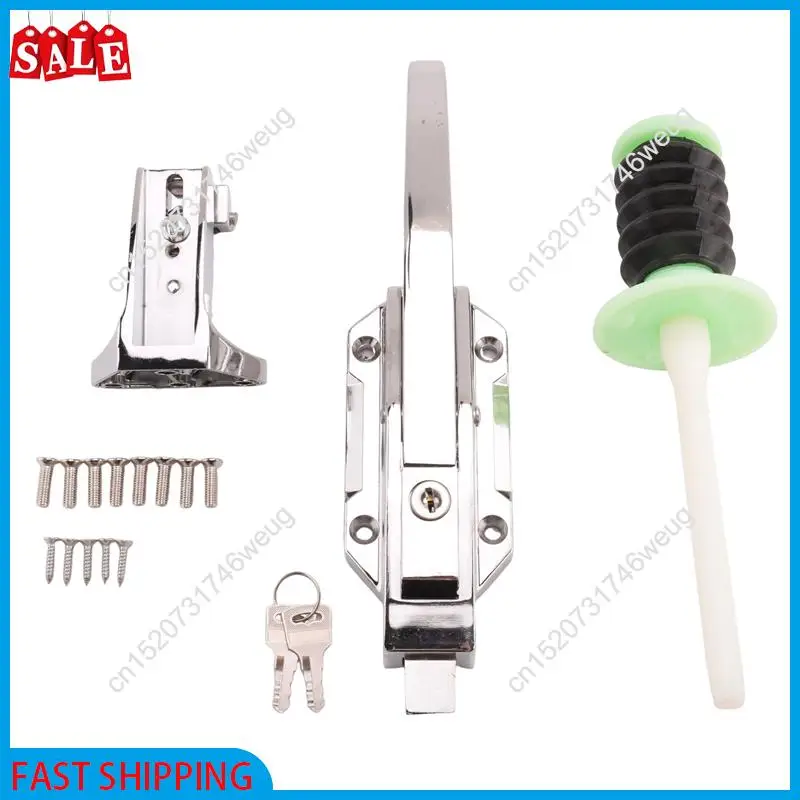 XFDZ-Safety Freezer Door Latch Handle Set With Adjustable Offset Strike And Inside Release And Keys
XFDZ-Safety Freezer Door Latch Handle Set With Adjustable Offset Strike And Inside Release And Keys