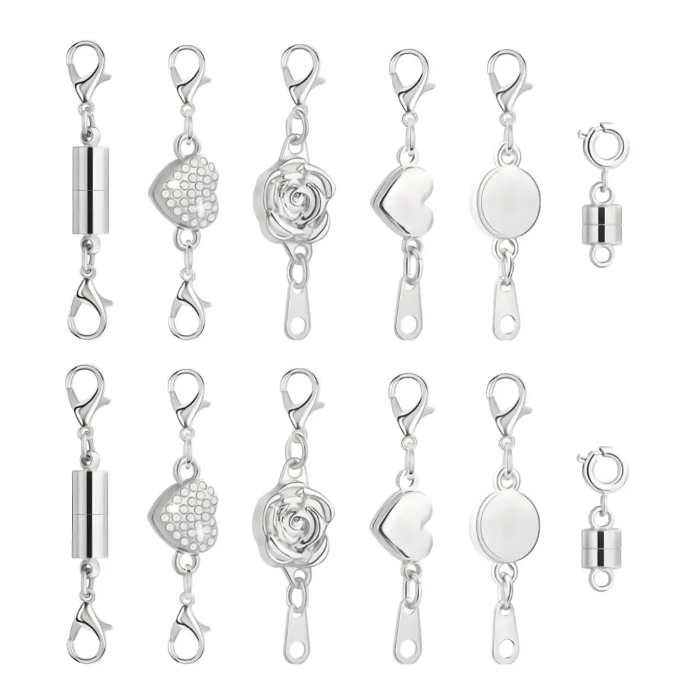 12Pcs Gold/Silver Magnetic Bracelet Extender Double Head Lobster Durable Jewelry Converters Clasp Handmade DIY Jewelry Closures
12Pcs Gold/Silver Magnetic Bracelet Extender Double Head Lobster Durable Jewelry Converters Clasp Handmade DIY Jewelry Closures