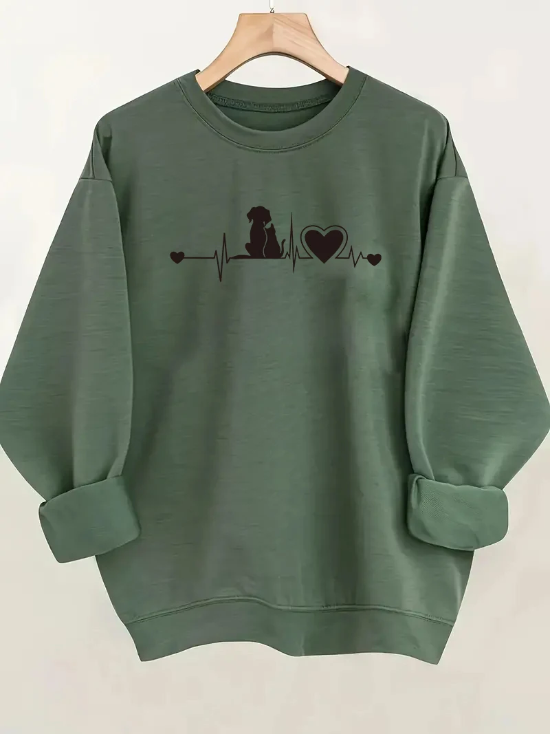Christmas elements - Christmas patterns, printed long-sleeved round neck casual sweatshirts, fashionable women's clothing
Christmas elements - Christmas patterns, printed long-sleeved round neck casual sweatshirts, fashionable women's clothing