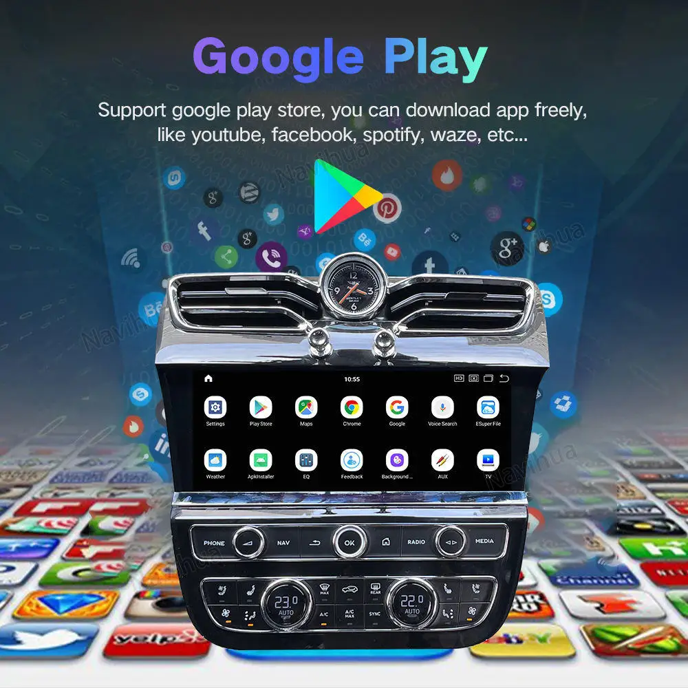 New Upgrade 10.9" Multimedia Android Screen For Bentley Bentayga 2016 2019 Auto Head Unit Carplay Navigation Car Radio Stereo
New Upgrade 10.9" Multimedia Android Screen For Bentley Bentayga 2016 2019 Auto Head Unit Carplay Navigation Car Radio Stereo