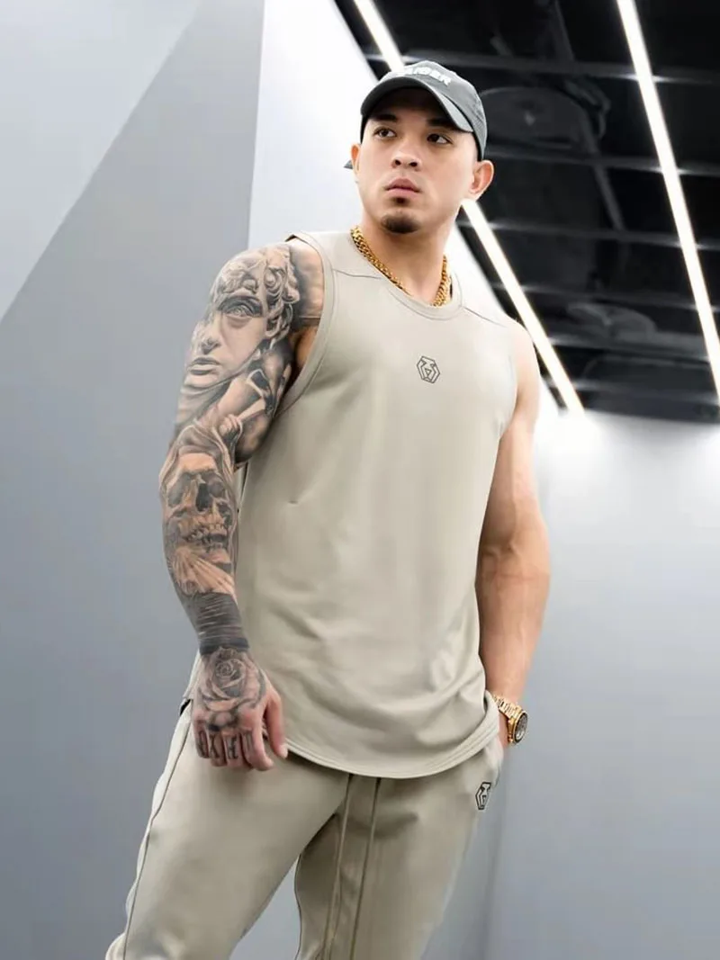 Mens Cotton Loose Sleeveless Gym Tank Top Round Neck Print Logo Vest Side Zipper Pocket Fitness Workout Casual Sports Daily Tops
Mens Cotton Loose Sleeveless Gym Tank Top Round Neck Print Logo Vest Side Zipper Pocket Fitness Workout Casual Sports Daily Tops