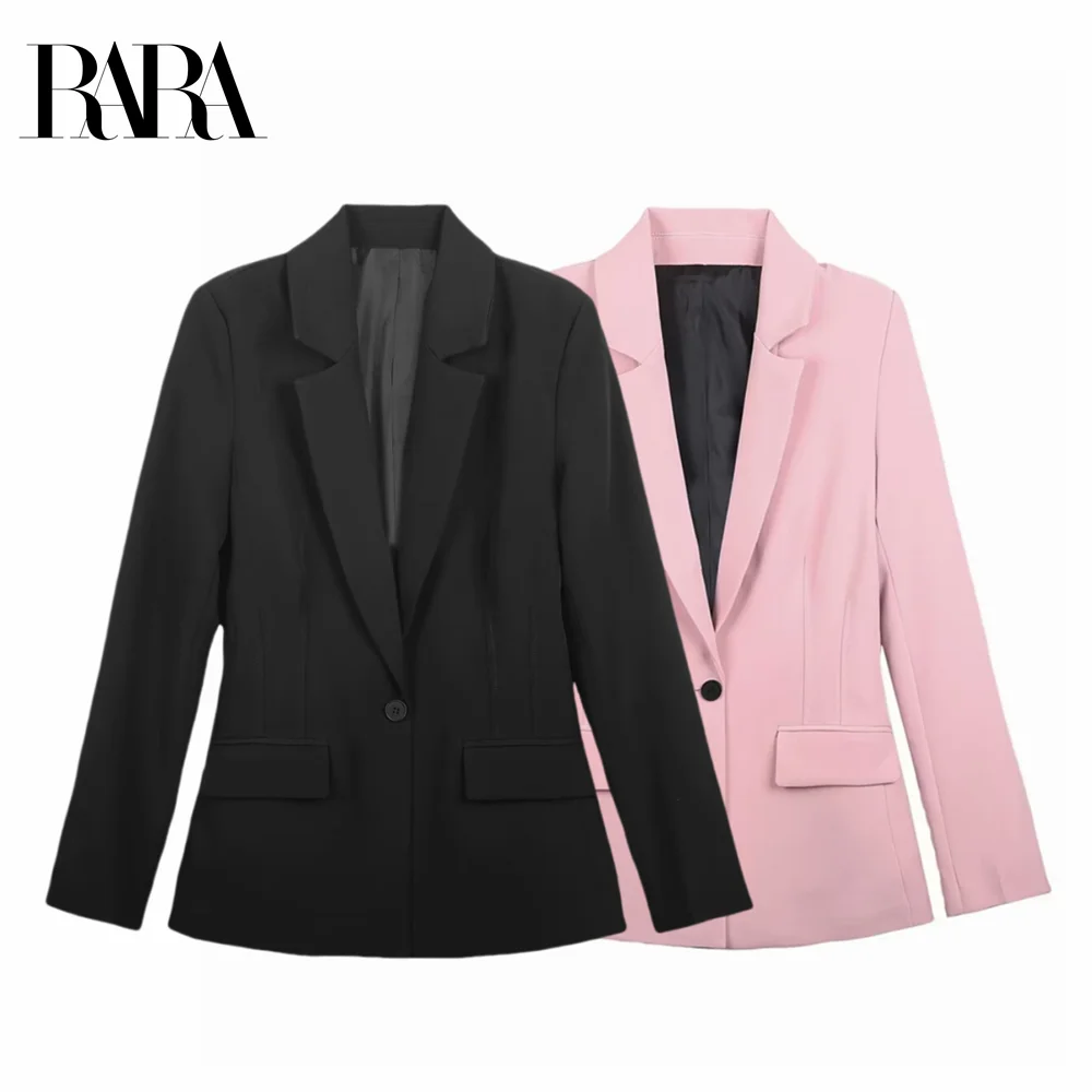 RARA 2024 Women's Slim Fit Blazer Elegant Solid Color with Flap Pocket Single Button Design New Women's Clothing
RARA 2024 Women's Slim Fit Blazer Elegant Solid Color with Flap Pocket Single Button Design New Women's Clothing