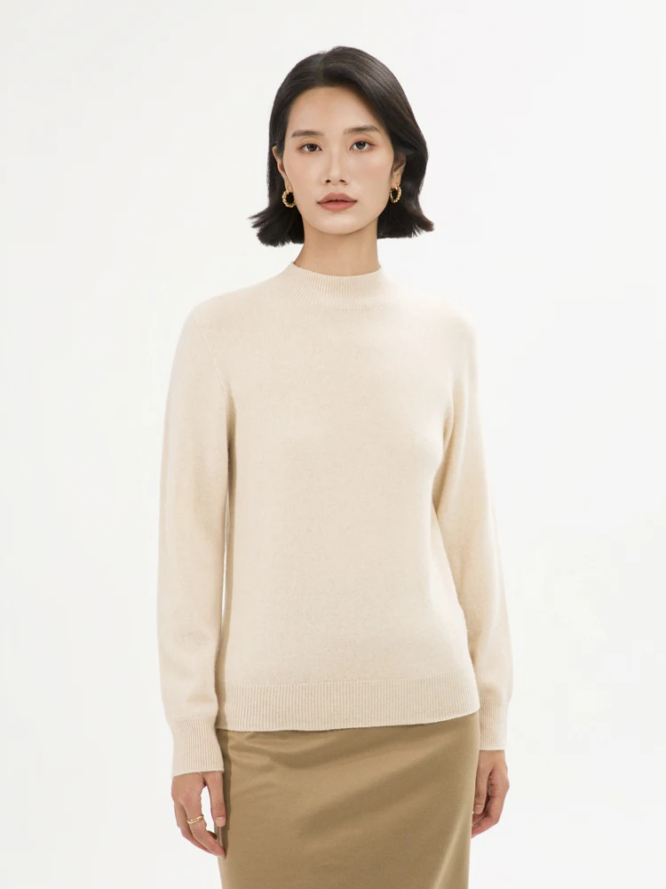 Women Autumn Sweater 100% Cashmere Pullover Mock Neck Hollow Long Sleeve Cashmere Knitwear Female Clothing New Fashion
Women Autumn Sweater 100% Cashmere Pullover Mock Neck Hollow Long Sleeve Cashmere Knitwear Female Clothing New Fashion