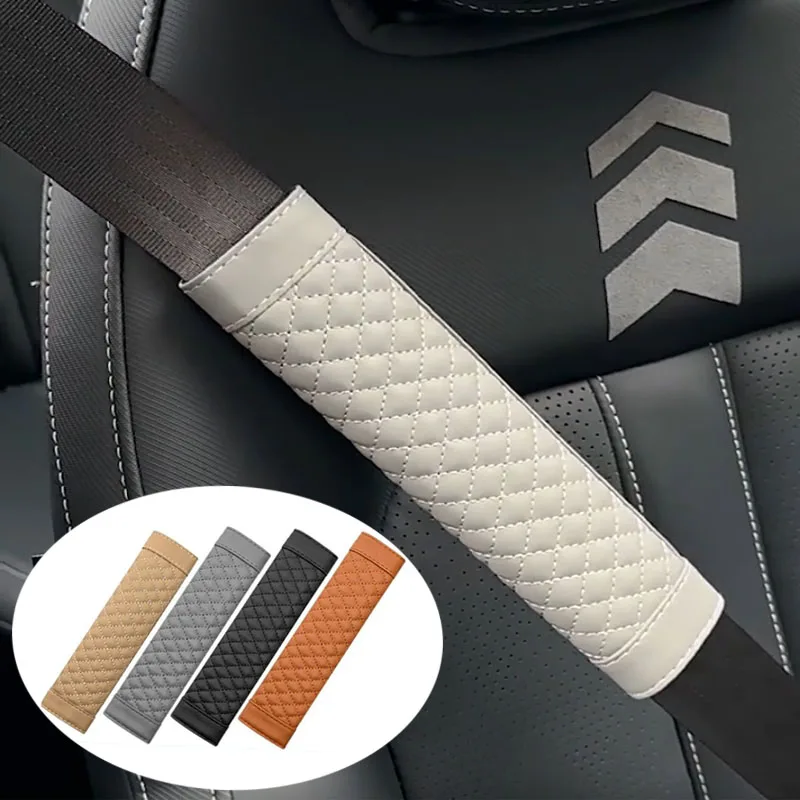Universal Car Seat Belt Cover PU Leather Car Stylish Seat Shoulder Strap Pad Safety Belt Protective Cover Car Accessories
Universal Car Seat Belt Cover PU Leather Car Stylish Seat Shoulder Strap Pad Safety Belt Protective Cover Car Accessories