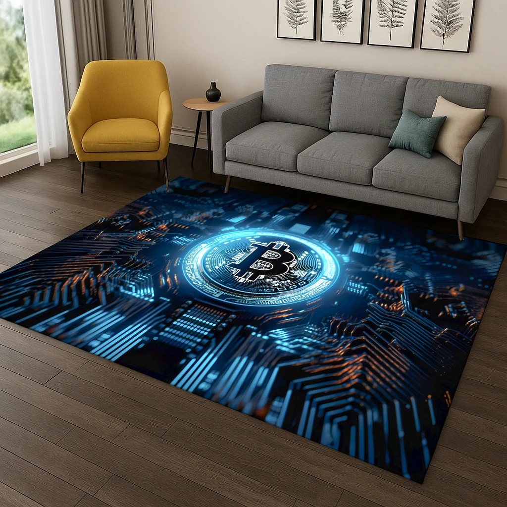 HD Bitcoin Pattern Carpet Rug for Home Bedroom Living Room Sofa Doormat Decor,Kid Area Rug Play Game Non-slip Floor Mat Gift
HD Bitcoin Pattern Carpet Rug for Home Bedroom Living Room Sofa Doormat Decor,Kid Area Rug Play Game Non-slip Floor Mat Gift
