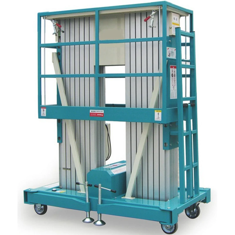 Lifting Height Double Masts Aluminum Alloy Elevating Aerial Work Platform
Lifting Height Double Masts Aluminum Alloy Elevating Aerial Work Platform