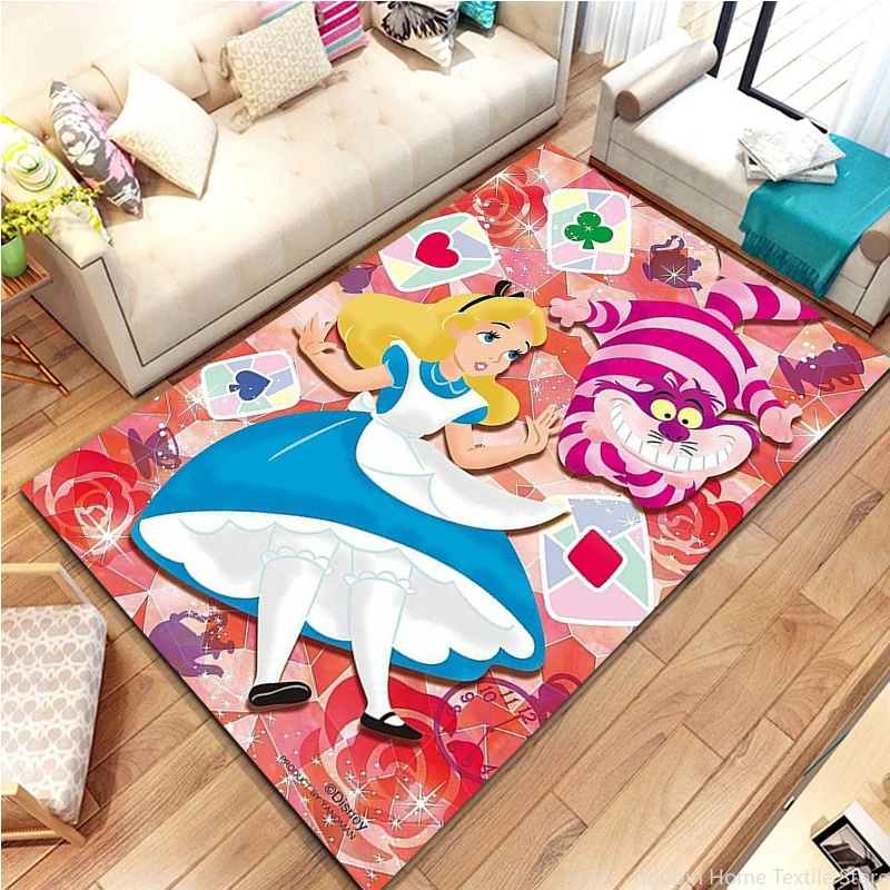 Disney Alice in Wonderland 3D Printing Carpets for Living Room Kitchen Bedroom Bedside Baby Play Rug Home Decor Floor Mat Gifts
Disney Alice in Wonderland 3D Printing Carpets for Living Room Kitchen Bedroom Bedside Baby Play Rug Home Decor Floor Mat Gifts