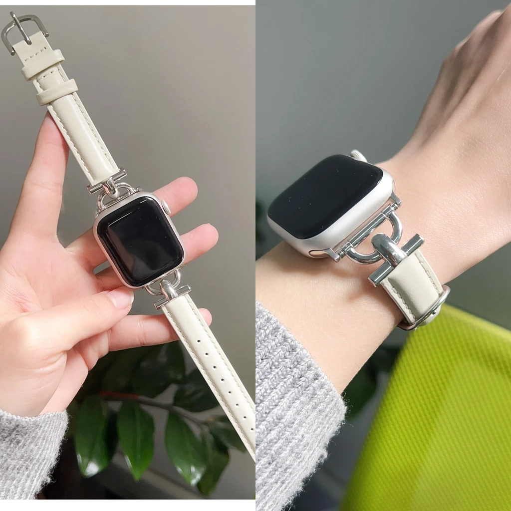 Leather loop For Apple Watch band women Series Ultra 10/9/8/7/6/5/4/3/2/1 38mm 40mm 41mm 42mm 44mm 45mm 46mm Strap fashion
Leather loop For Apple Watch band women Series Ultra 10/9/8/7/6/5/4/3/2/1 38mm 40mm 41mm 42mm 44mm 45mm 46mm Strap fashion