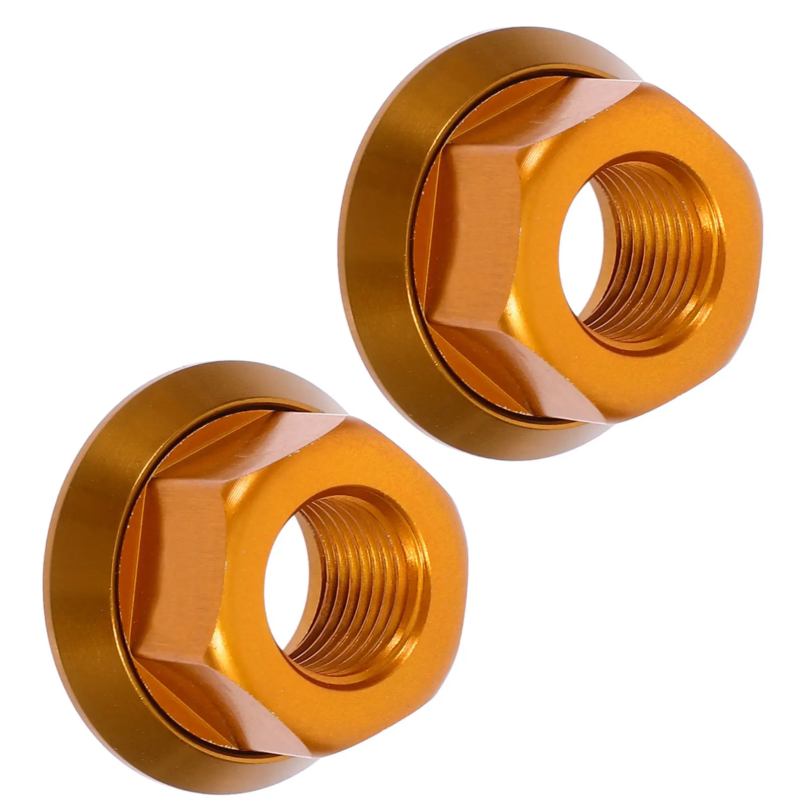 2Pcs M10 Gold Aluminum Alloy Hub Axle Nut Compatible with Bike Rear Hub Quick Release Screw Nut High Strength Rustproof Wheel
2Pcs M10 Gold Aluminum Alloy Hub Axle Nut Compatible with Bike Rear Hub Quick Release Screw Nut High Strength Rustproof Wheel