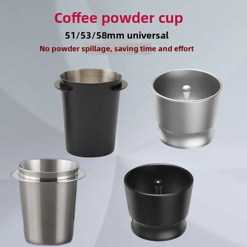 304 stainless steel powder cup coffee machine handle powder connector smelling cup weighing bean cup 51/58MM
304 stainless steel powder cup coffee machine handle powder connector smelling cup weighing bean cup 51/58MM