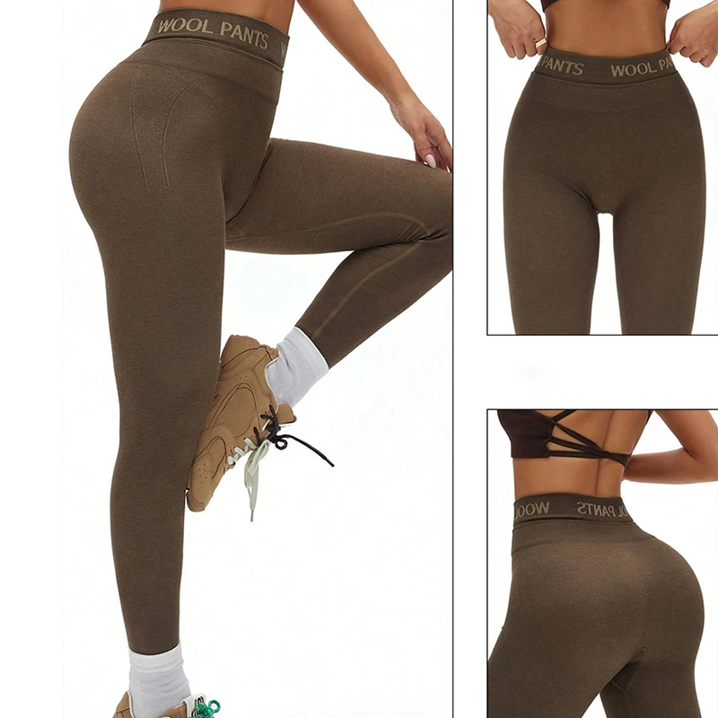 Warm Skin-Friendly Seamless Leggings Women Fall Winter Soft Stretch Hip Wrap Sports Leggings Letter Printed Sexy Skinny Leggings
Warm Skin-Friendly Seamless Leggings Women Fall Winter Soft Stretch Hip Wrap Sports Leggings Letter Printed Sexy Skinny Leggings