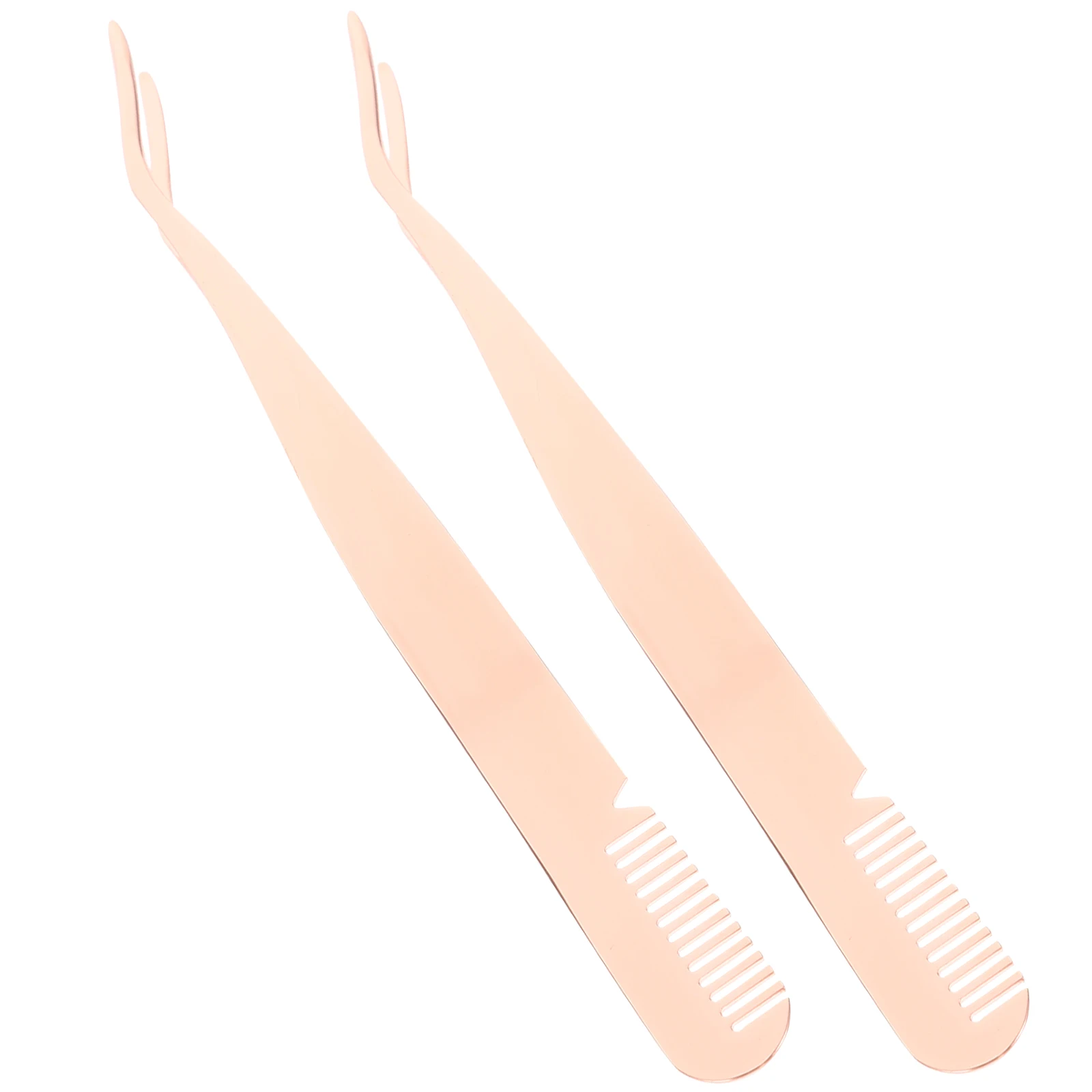 2pcs Stainless Steel Eyelash Tweezers Eyebrow Precision Fine Tip Comb Design Beauty Tools for Women Professional Use
2pcs Stainless Steel Eyelash Tweezers Eyebrow Precision Fine Tip Comb Design Beauty Tools for Women Professional Use