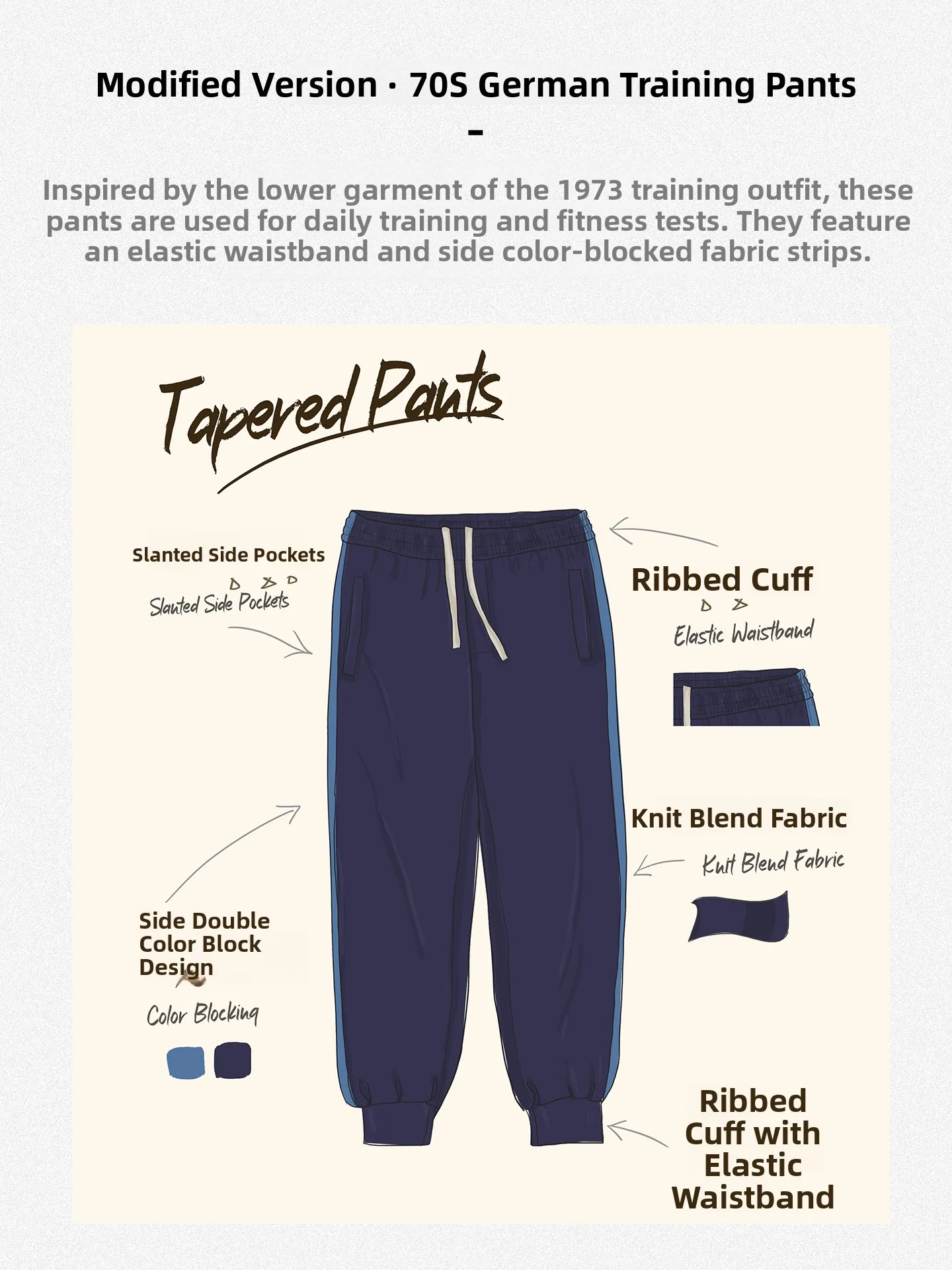 Maden Workwear American Casual Training Sweatpants Elastic Waist Cuffed Blue Long Pants Men Autumn Straight Leg Polyester Ble...
Maden Workwear American Casual Training Sweatpants Elastic Waist Cuffed Blue Long Pants Men Autumn Straight Leg Polyester Ble...