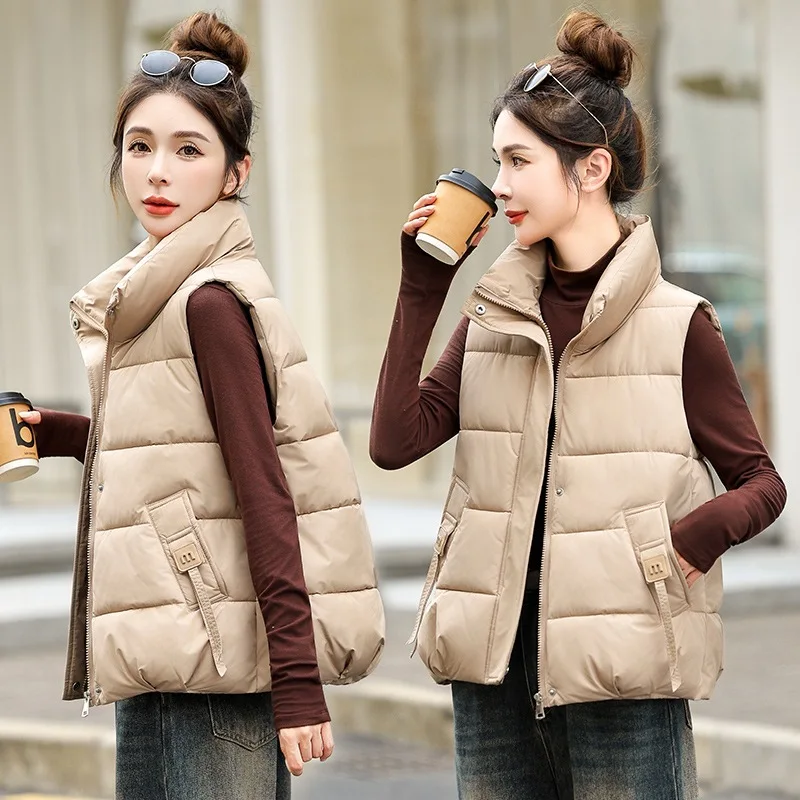 Модный стильный жилет с коротким воротником-стойкой для женщин, зима 2026, новый модный хлопковый жилет, свободная хлопковая куртка
Модный стильный жилет с коротким воротником-стойкой для женщин, зима 2026, новый модный хлопковый жилет, свободная хлопковая куртка