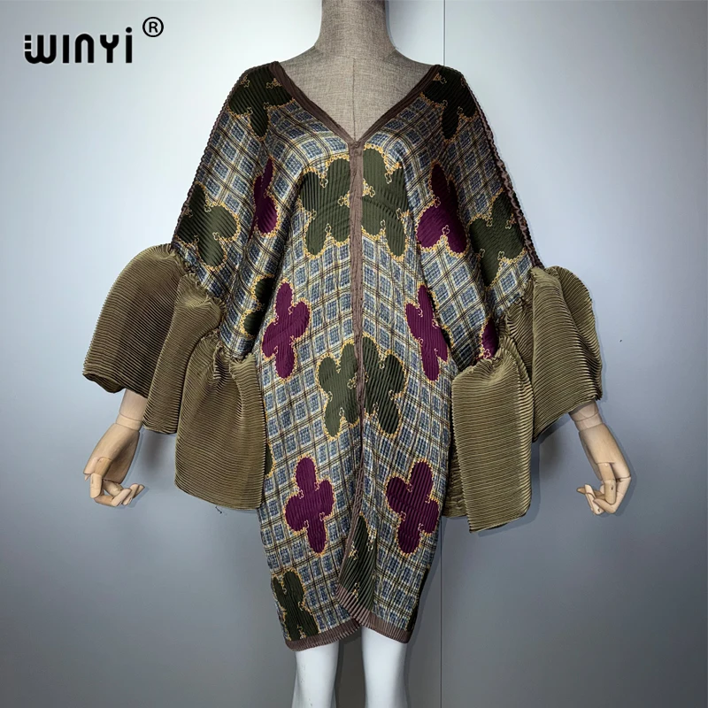 WINYI Women's Summer Pleated Elastic Dress Loose Boho Beach Cover up Maxi Kaftan Dubai Luxury Party Muslim Abaya Style
WINYI Women's Summer Pleated Elastic Dress Loose Boho Beach Cover up Maxi Kaftan Dubai Luxury Party Muslim Abaya Style