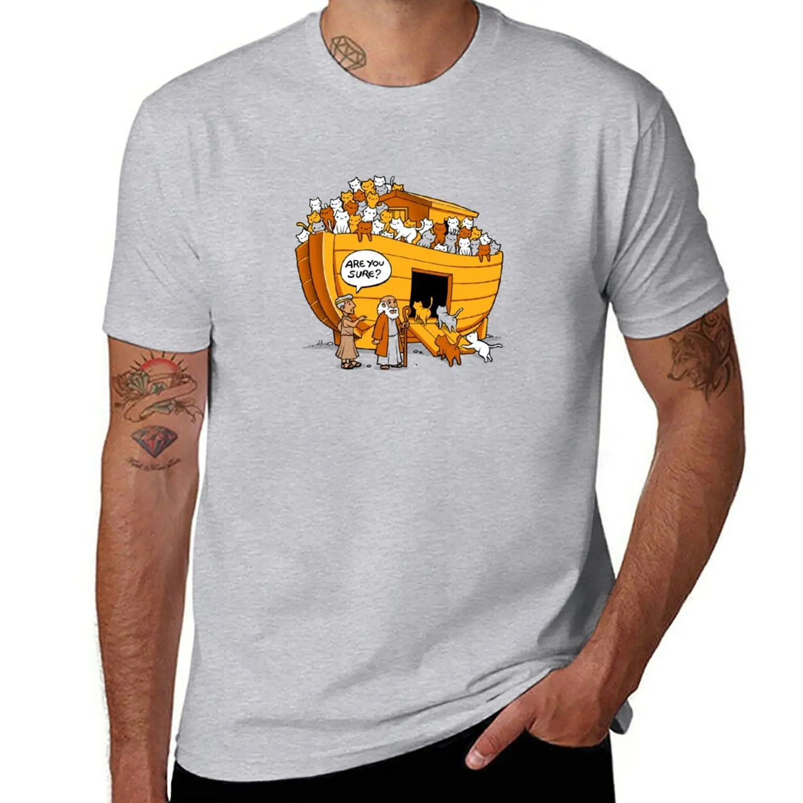 New Noah's Ark Cat T-Shirt plus size tops Oversized t-shirt vintage clothes fruit of the loom mens t shirts
New Noah's Ark Cat T-Shirt plus size tops Oversized t-shirt vintage clothes fruit of the loom mens t shirts