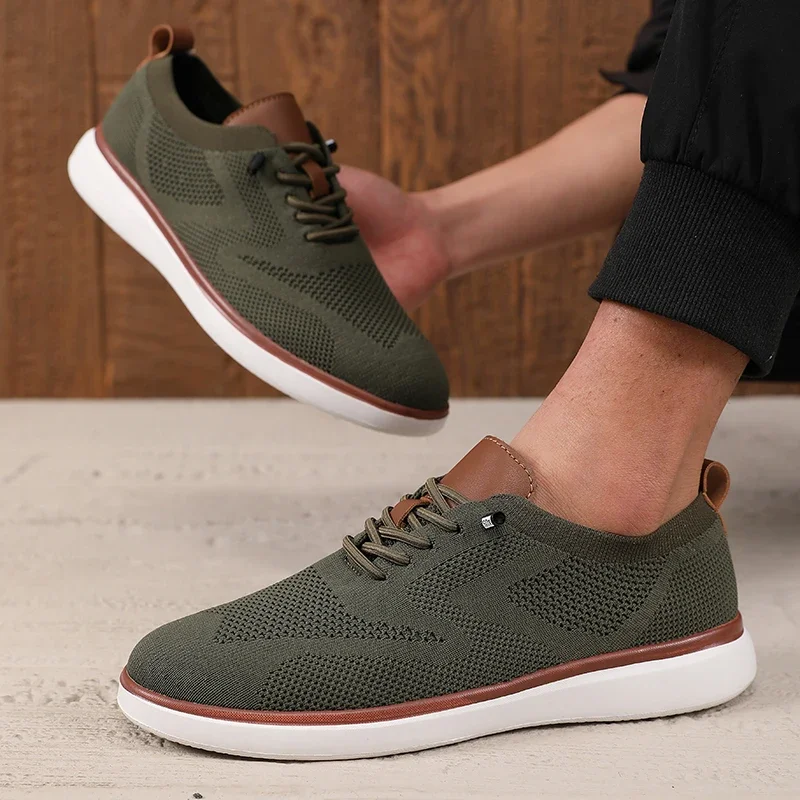 Fashionable Avant Garde Men's Sports Shoes Knitted Mesh Breathable Trendy Appearance Flat Shoes Versatile Street Casual Shoes
Fashionable Avant Garde Men's Sports Shoes Knitted Mesh Breathable Trendy Appearance Flat Shoes Versatile Street Casual Shoes