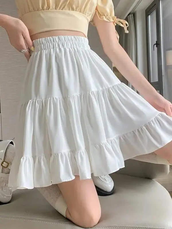 plus Size Summer Chiffon Lined Women's Skirt Casual High Waist A-Line Pleated Midi Skirt for And Pear Shaped Women
plus Size Summer Chiffon Lined Women's Skirt Casual High Waist A-Line Pleated Midi Skirt for And Pear Shaped Women
