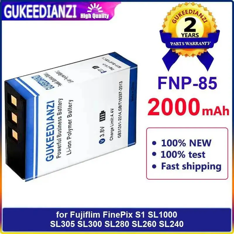 Camera Battery Fnp-85 2000Mah For Fujiflim Finepix S1 SL1000 SL305 SL300 SL280 SL260 SL240
Camera Battery Fnp-85 2000Mah For Fujiflim Finepix S1 SL1000 SL305 SL300 SL280 SL260 SL240