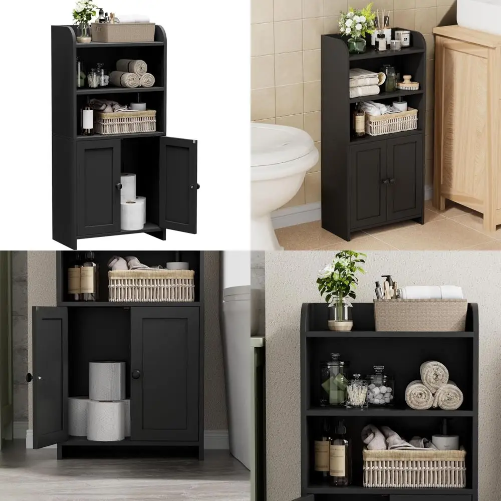 Компактный отдельно стоящий шкаф для хранения в ванной комнате с 2 дверцами и полками, идеально подходит для небольших помещений и прачечных, 7,9 гл. x 14,6 шт.
Компактный отдельно стоящий шкаф для хранения в ванной комнате с 2 дверцами и полками, идеально подходит для небольших помещений и прачечных, 7,9 гл. x 14,6 шт.