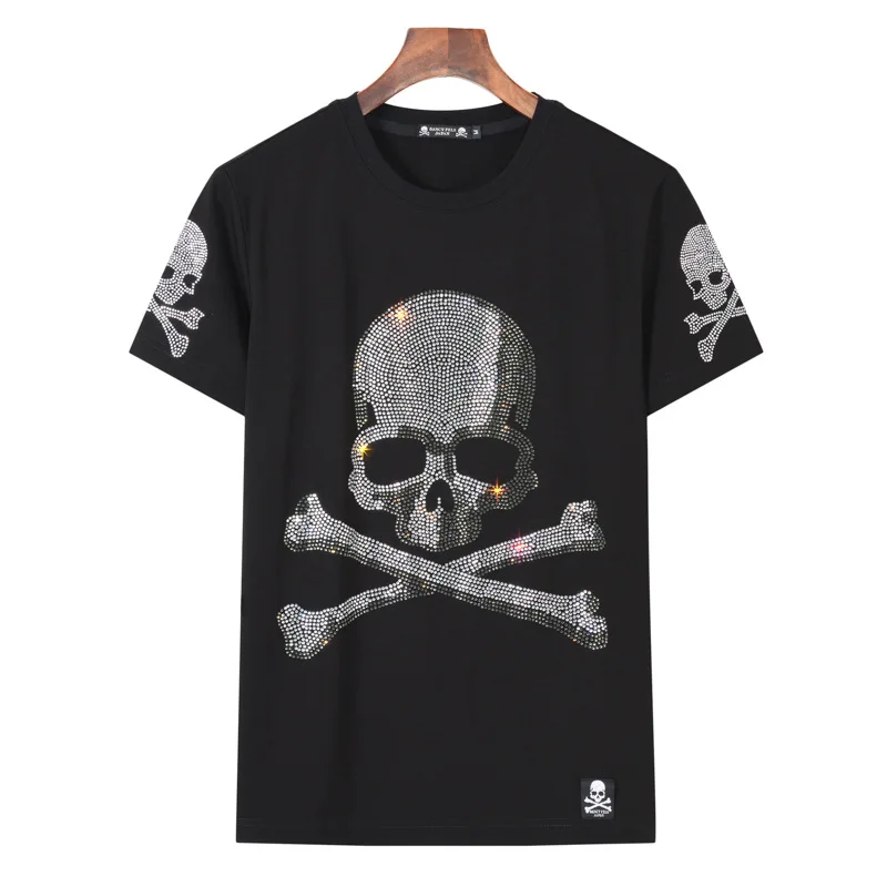 Plus Size Rhinestones Skulls T Shirt for Women Clothing Fashion Streetwear O Neck Ladies Short Sleeve Tshirts Slim Chemise Femme
Plus Size Rhinestones Skulls T Shirt for Women Clothing Fashion Streetwear O Neck Ladies Short Sleeve Tshirts Slim Chemise Femme