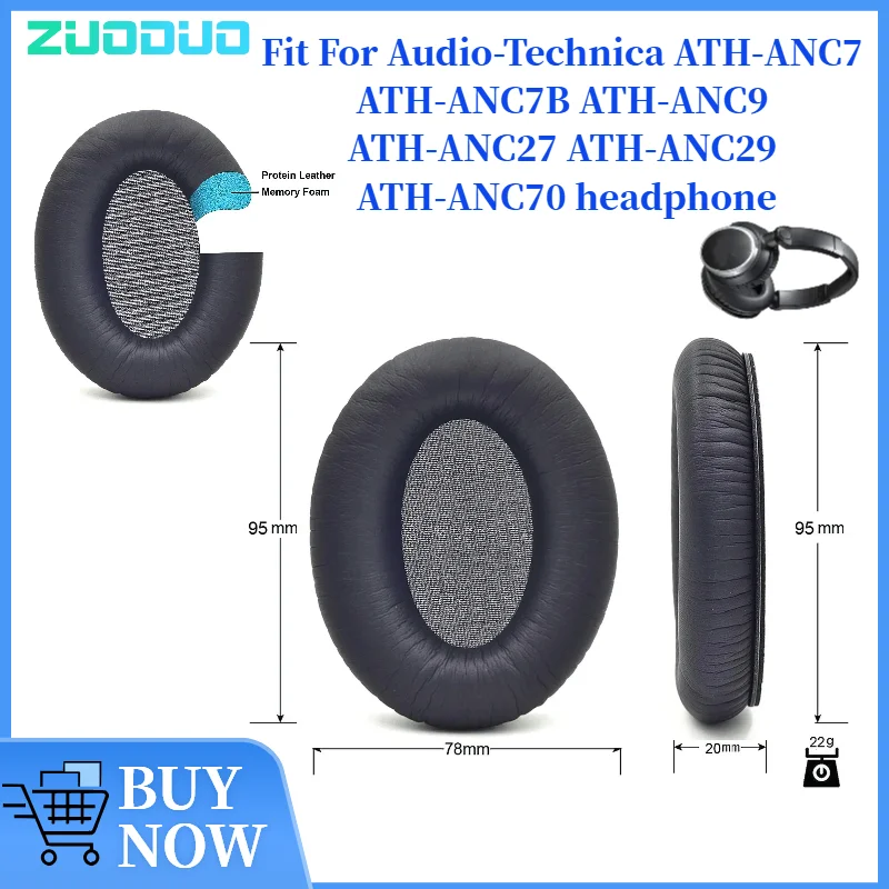ZUODUO Replacement Ear Pads for Audio-Technica ATH-ANC7 ATH-ANC7B ATH-ANC9 ATH-ANC27 Headphones Ear Cushions
ZUODUO Replacement Ear Pads for Audio-Technica ATH-ANC7 ATH-ANC7B ATH-ANC9 ATH-ANC27 Headphones Ear Cushions