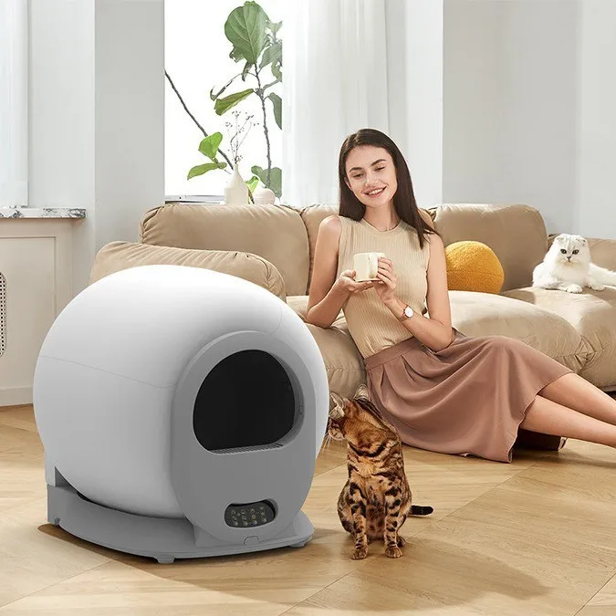 Automatic Self-Cleaning Cat Litter Box for Large Cats with Odor Control and Fully Enclosed Design for Pets
Automatic Self-Cleaning Cat Litter Box for Large Cats with Odor Control and Fully Enclosed Design for Pets