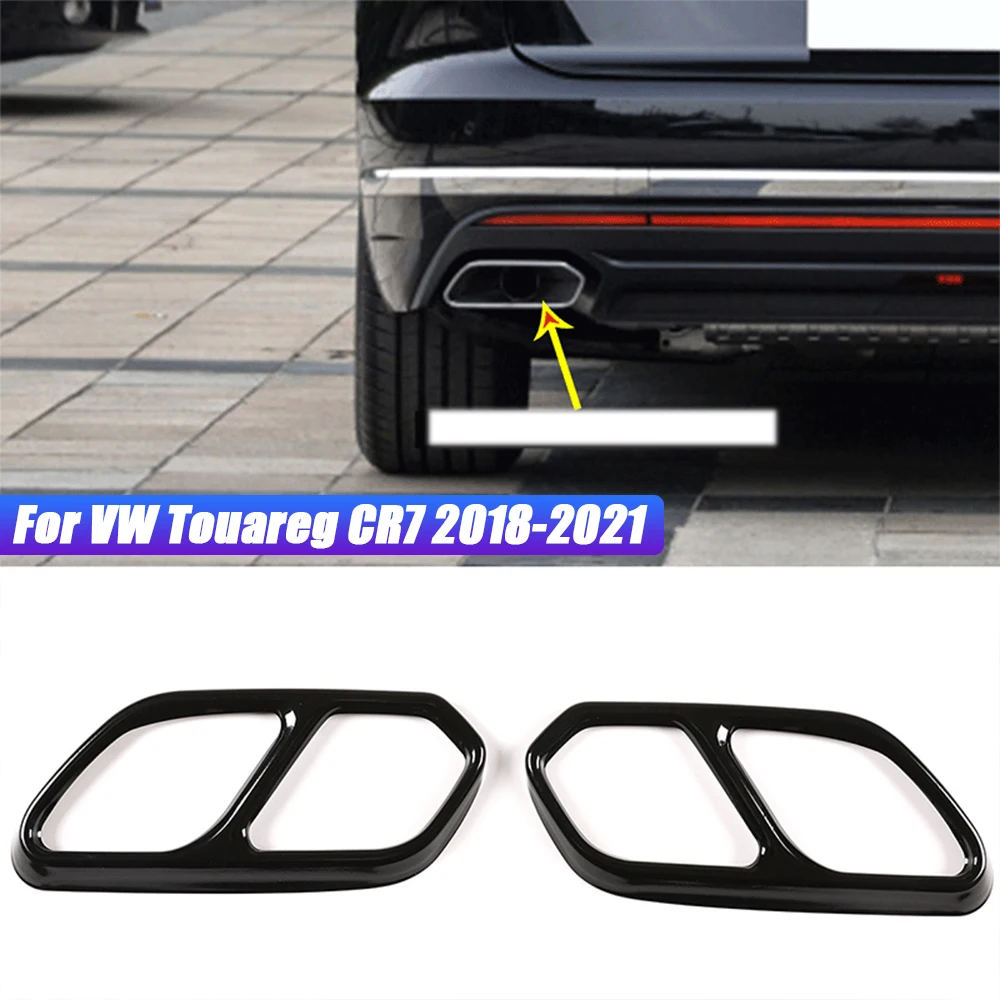 Stainless Steel Black Car Rear Left Right Exhaust Muffler Pipe Tip Cover Trim Decor for VW Touareg CR7 2018 2019 2020 2021
Stainless Steel Black Car Rear Left Right Exhaust Muffler Pipe Tip Cover Trim Decor for VW Touareg CR7 2018 2019 2020 2021