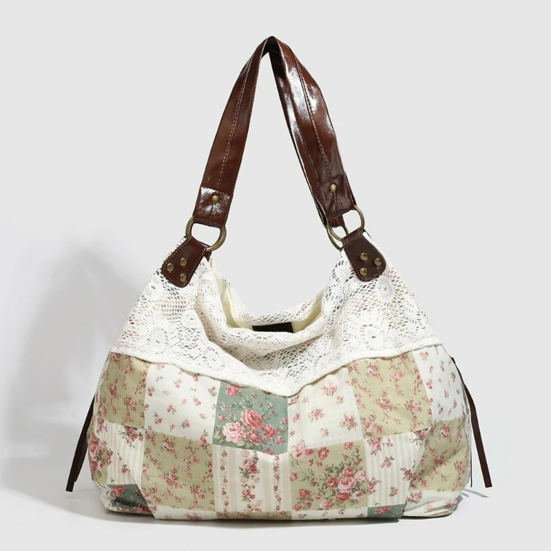 Trendy Printed Lace Shoulder Bag Women Casual Large Capacity Handbag with Inner Pocket Storage Shopping Tote for Daily Commute
Trendy Printed Lace Shoulder Bag Women Casual Large Capacity Handbag with Inner Pocket Storage Shopping Tote for Daily Commute