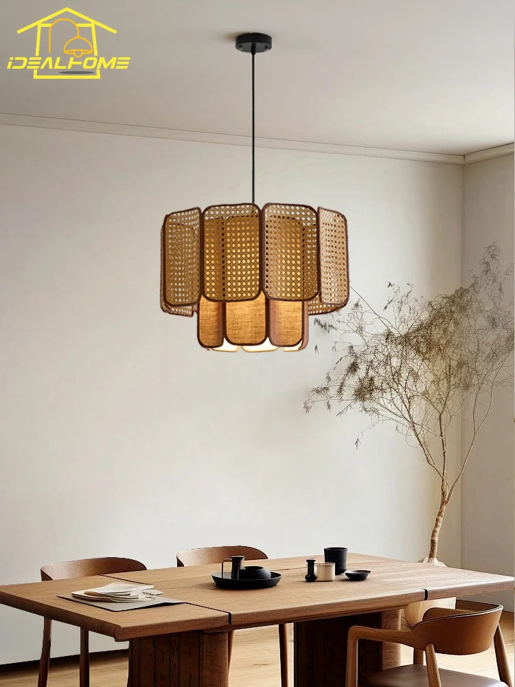Japanese Wabi-Sabi Retro Rattan Weaving Pendant Lights LED E27 Zen Art Decor Home Restaurant Tea Table Dining Room Store Study
Japanese Wabi-Sabi Retro Rattan Weaving Pendant Lights LED E27 Zen Art Decor Home Restaurant Tea Table Dining Room Store Study