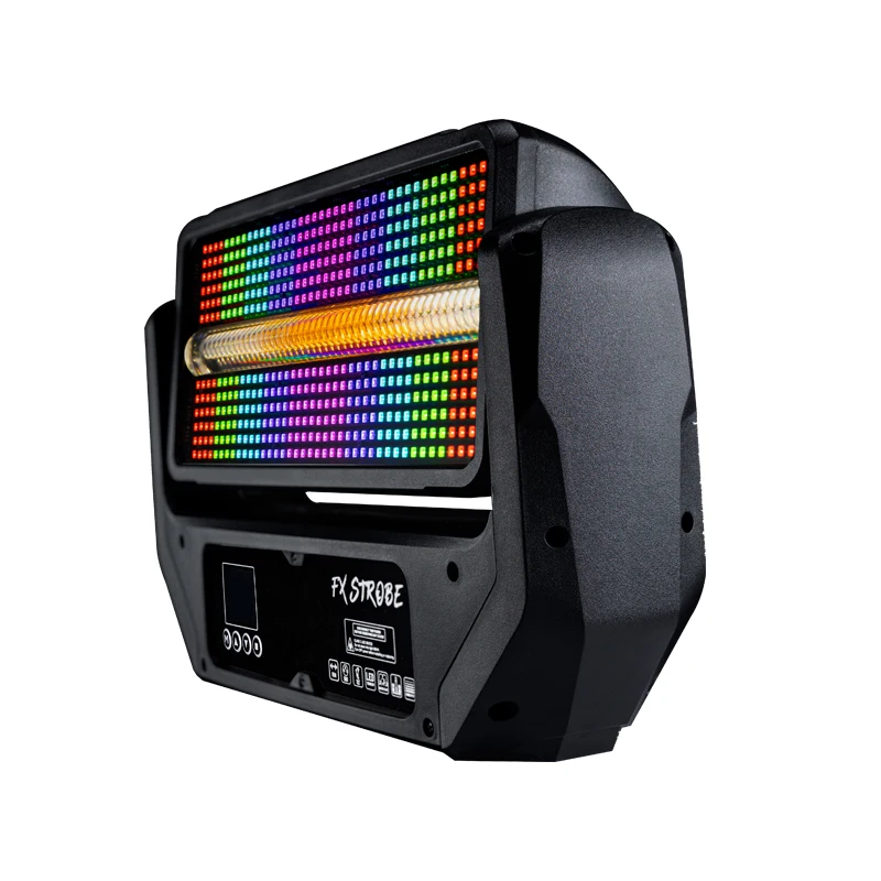 Sunart FX Strobe Stage Effect Lighting RGB LED 1800 5600K White Amber CTO For Events Show Party DMX Control Auto Sound Modes
Sunart FX Strobe Stage Effect Lighting RGB LED 1800 5600K White Amber CTO For Events Show Party DMX Control Auto Sound Modes