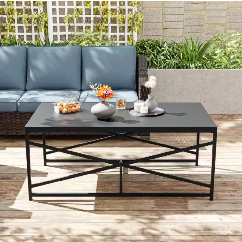Outdoor Coffee Table Patio Side Table with Steel Frame for Garden, Deck, Backyard, Pool and Beach
Outdoor Coffee Table Patio Side Table with Steel Frame for Garden, Deck, Backyard, Pool and Beach