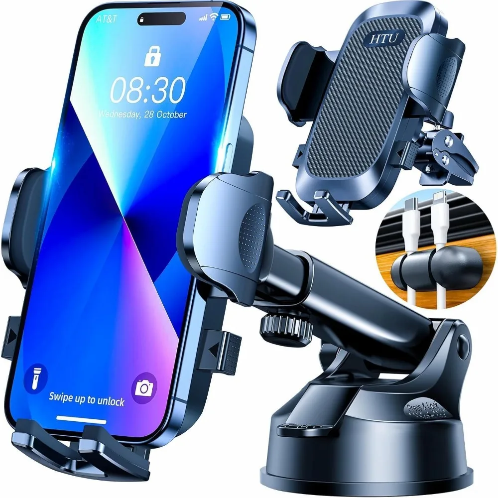 Enhanced Heavy Duty Car Phone Holder - Suction Mount for Dashboard, Windshield, Vent, iPhone 17 16 Pro Max, Black
Enhanced Heavy Duty Car Phone Holder - Suction Mount for Dashboard, Windshield, Vent, iPhone 17 16 Pro Max, Black