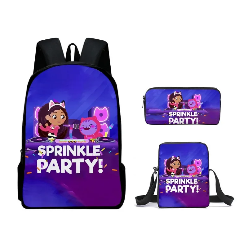 New 3pcs/Set Popular Game Gabby Dollhouse Show Print Pupil School Bags Laptop Daypack Backpack Inclined Shoulder Bag Pencil Case
New 3pcs/Set Popular Game Gabby Dollhouse Show Print Pupil School Bags Laptop Daypack Backpack Inclined Shoulder Bag Pencil Case