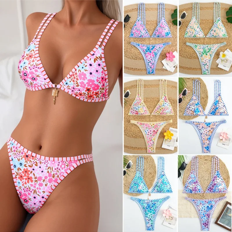 2025 New Women's Printed Tie Side Bikini Set - Sexy Adjustable Two Piece Swimsuit for Beach Vacation
2025 New Women's Printed Tie Side Bikini Set - Sexy Adjustable Two Piece Swimsuit for Beach Vacation