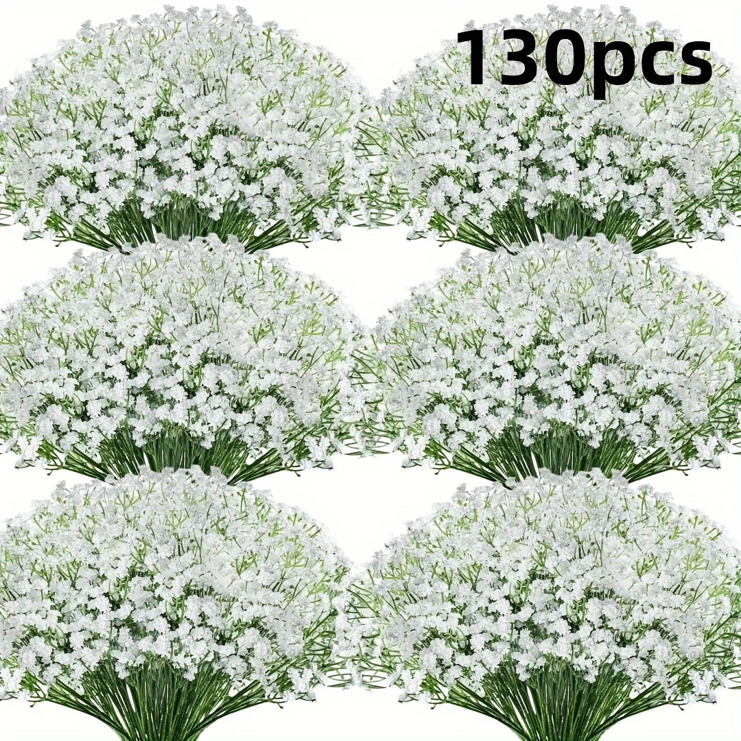 130pcs Luxurious Artificial Youngsters's Breath Flowers - Perfect for Valentine's Day & Home Decor
130pcs Luxurious Artificial Youngsters's Breath Flowers - Perfect for Valentine's Day & Home Decor