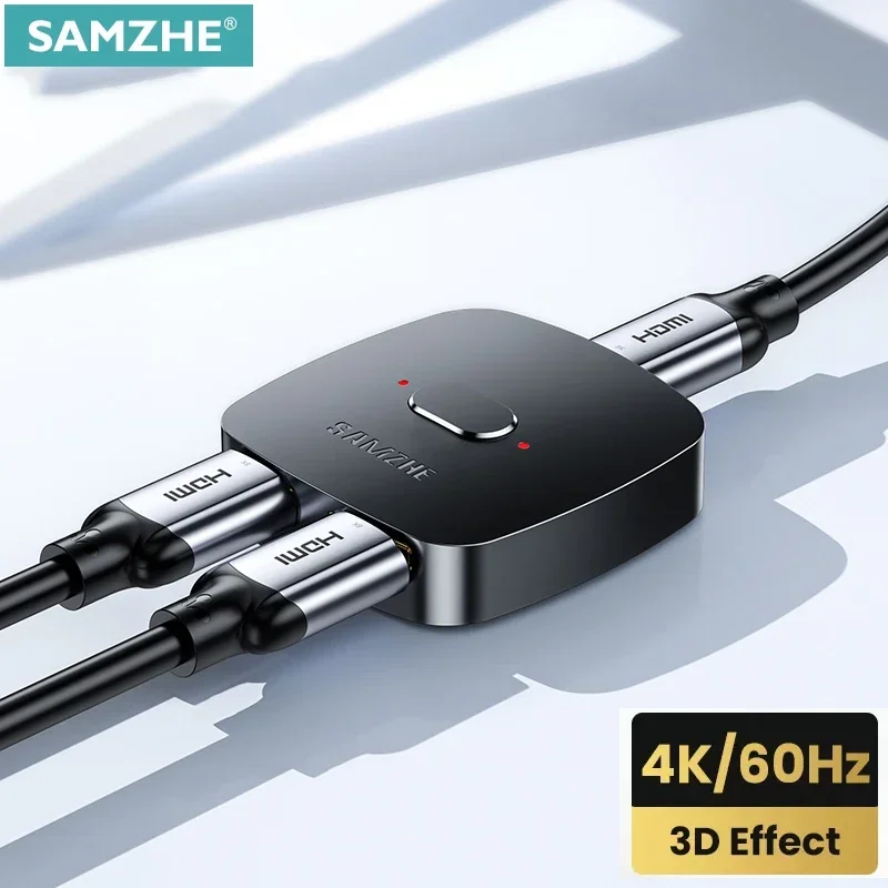 SAMZHE HDMI-compatible Splitter 4K HDMI-compatible Switch Bi-Direction Adapter HDMI Switcher 2 in 1 out for Laptop PC
SAMZHE HDMI-compatible Splitter 4K HDMI-compatible Switch Bi-Direction Adapter HDMI Switcher 2 in 1 out for Laptop PC