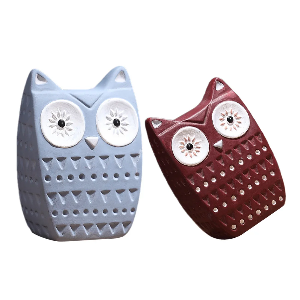 2 Pcs Owl Ornament Table Decoration Small Figurine Ceramic Mini Statue Home for
2 Pcs Owl Ornament Table Decoration Small Figurine Ceramic Mini Statue Home for