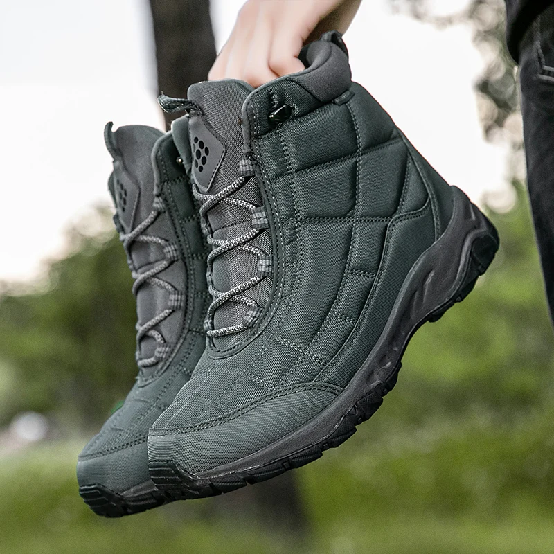 Fashion Men's Boots Winter Outdoor Mens Shoes High-top Hiking Ankle Boots Waterproof Blizzard-proof Shoes Snow Plush Male Shoes
Fashion Men's Boots Winter Outdoor Mens Shoes High-top Hiking Ankle Boots Waterproof Blizzard-proof Shoes Snow Plush Male Shoes